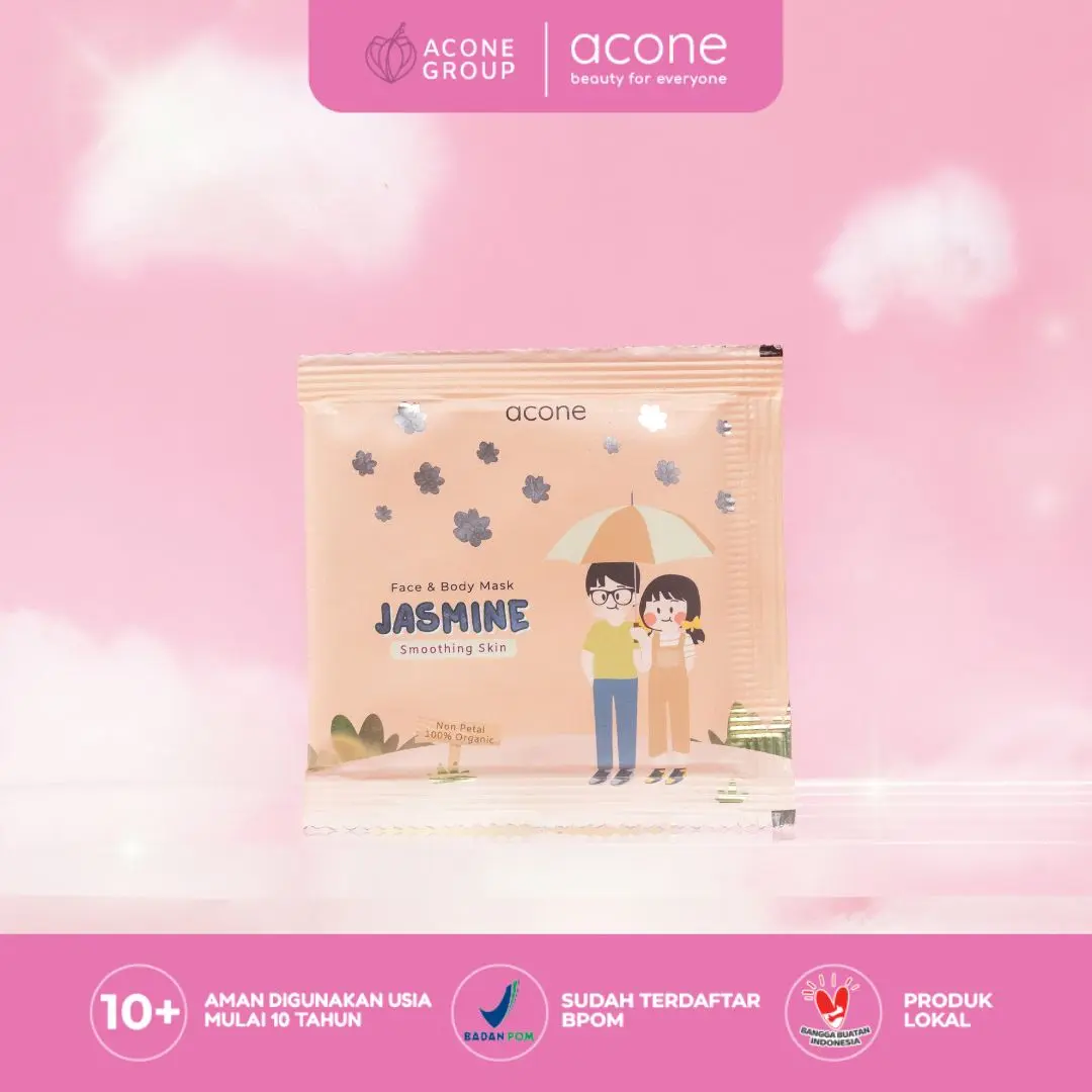 ACONE - 10gr & 50gr Face and Body Clay Mask Powder - Masker Bubuk Jasmine
