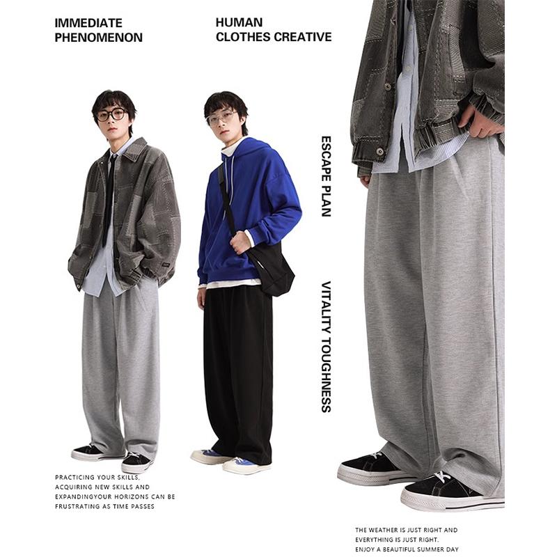 Product Introduction of Celana olahraga pria panjang celana training pria jumbo celana hitam pria loose pants pria baju couple casual 16