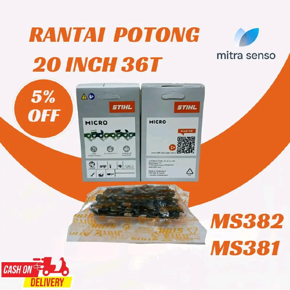 Rantai Potong Senso Ukuran 20" Inch 36T Untuk Mesin Tipe MS381/MS382