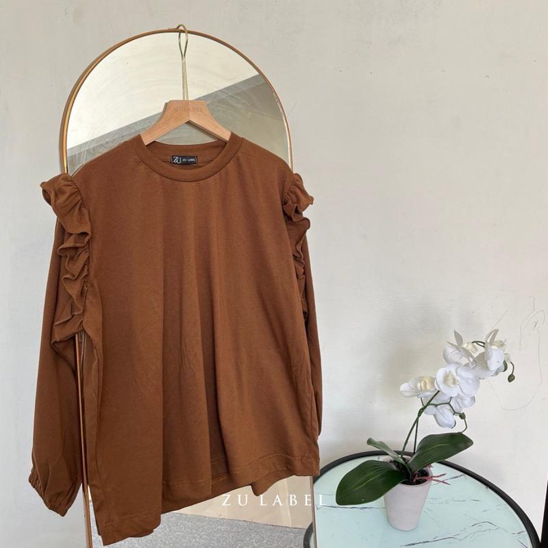 Miska Baju Kaos Atasan Wanita Polos Katun Combed 30s by Zulabel 4