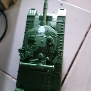 Mainan Anak Deformation Combat Tank Jadi Robot War Hijau Set Hadiah Musikal Baterai Control Toys NO Remote rc  tank full metal