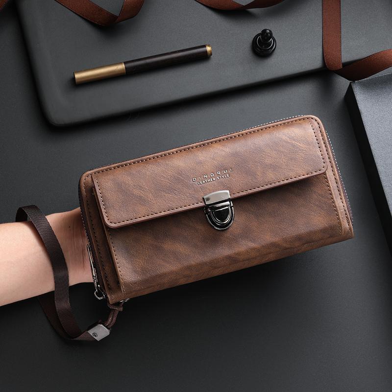 Ví Cổ Điển Dành Cho Nữ, Sức Chứa Lớn, Ví Đựng Tiền Xu Và Thẻ Gấp Gọn, Làm Bằng Da PU