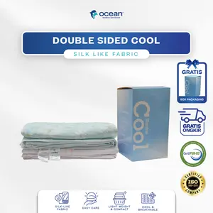 Ocean Selimut Double Sided Cool Ukuran 180X200 Silk Life Fabric Lembut Adem