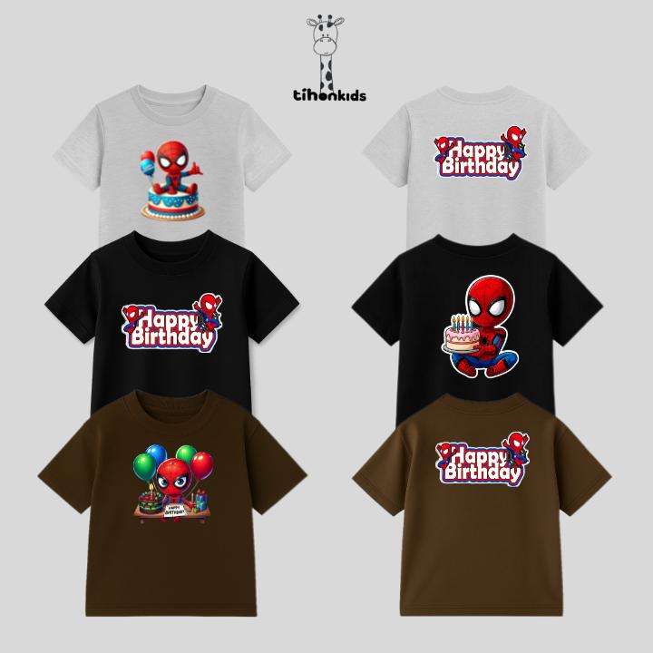 A28 TIHONKID - ÁO PHÔNG SINH NHẬT BÉ TRAI HÌNH NGƯỜI NHỆN MỚI LẠ