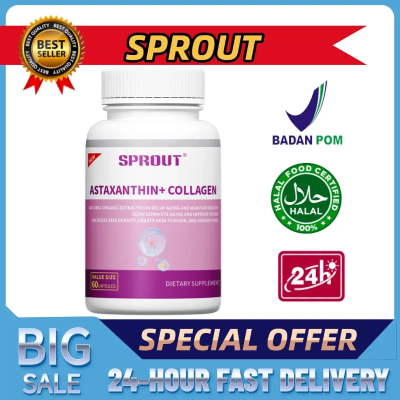 Astaxanthin + Kolagen, kombinasi sempurna untuk kulit cerah, elastis, dan awet muda