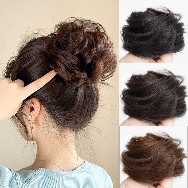 Sanggul Rambut, Gaya Sanggul Berantakan, Ikat Rambut Kerinting ...