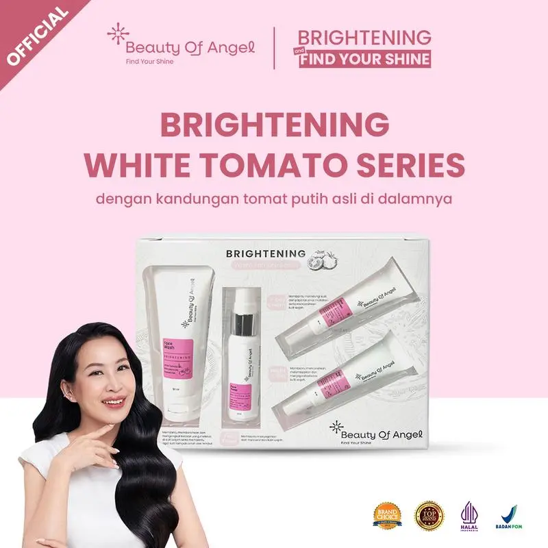 [COD] BEAUTY OF ANGEL Brightening White Tomato Extract BOA Pencerah Kulit Wajah Mencerahkan Niacinamide Facial Komedo Membantu Memudarkan Mencerahkan Kulit Kusam Kering Berminyak Cerah Pelembab White Tomato Hitam Vitamin Essence