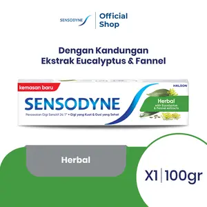 Sensodyne Toothpaste Pasta Gigi Sensitif Ekstrak Herbal Alami 100gr