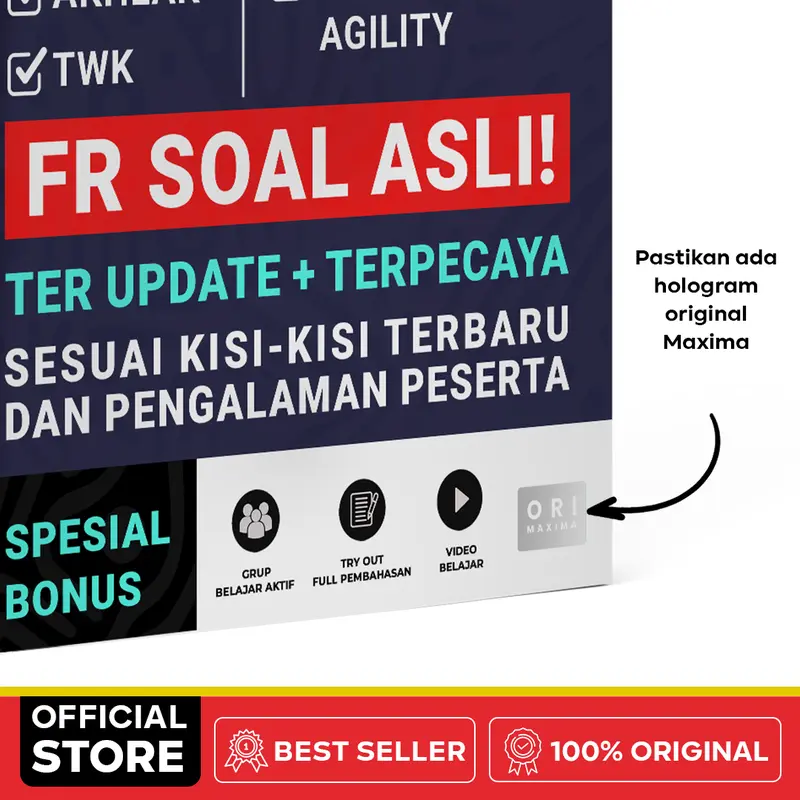 Buku MAXIMA BUMN 2025 - Berisi soal asli & Prediksi Rekrutmen bersama BUMN 1