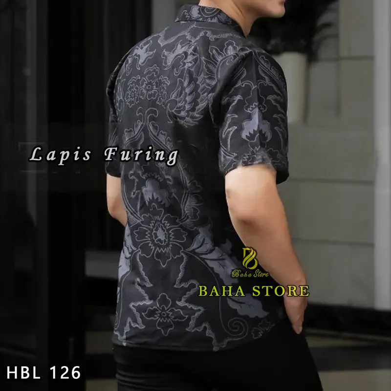 Full Lapis Furing Kemeja Batik Pria fit katun 1