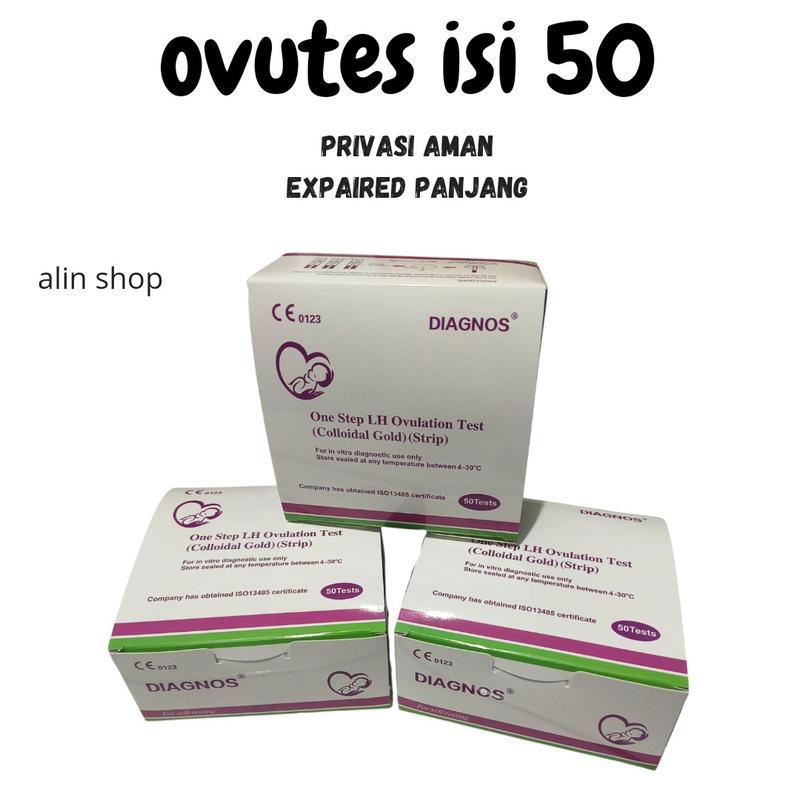 50 PCS/1 BOX Ovutes Alat Tes Masa Subur Sensitif Akurat -(Ungu/Pink/Mix) 0
