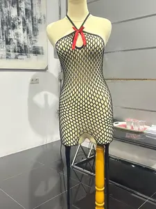 Baju Tidur Wanita Sexy Mesh Dress / Inner Layer Jaring Halus Premium Sleepwear Wanita Bodycon Elastic Mesh / Baju Santai Transparan Lembut  Outerwear Jaring Serbaguna / Pakaian Tidur All Size Breathable - [Kode 20050]