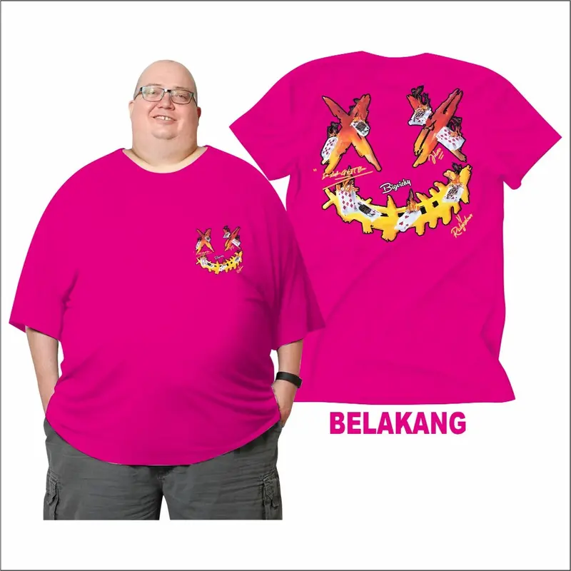 Jk  Bb 150 Kg Kaos Jumbo Big Size Dewasa X Card 2XL Sampai 7XL Pria Dan Wanita Bahan Semi Katun Combed 24s 7