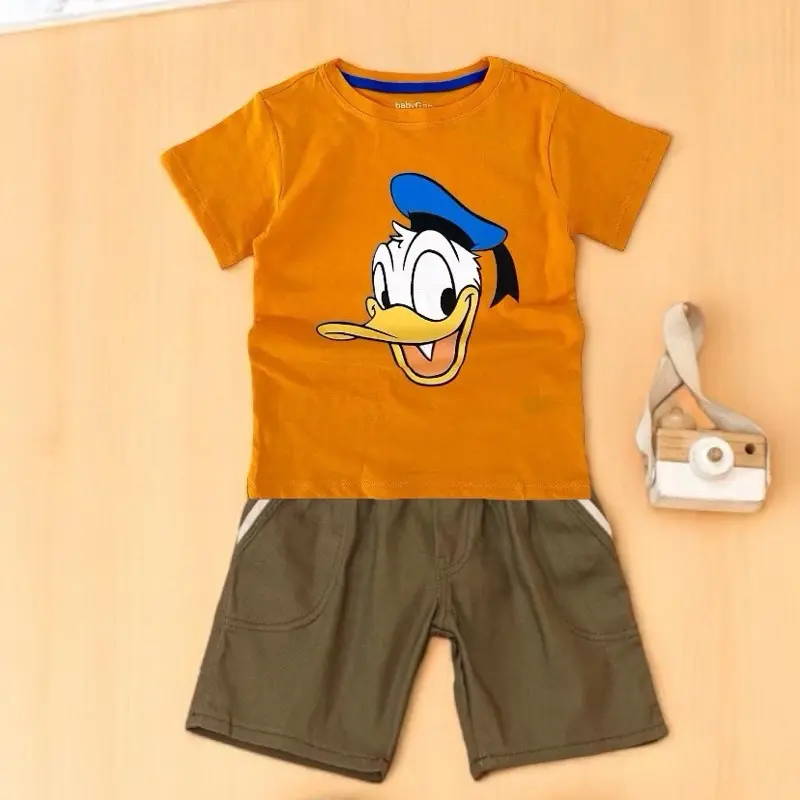 SETELAN ANAK USIA 1-8 THN Distro Katun Anak-Anak Fashion Kaos Cotton Combed 30s & Celana Pendek Katun Drill Tahan Lama Nyaman Dipakai Parsel Parsel 4