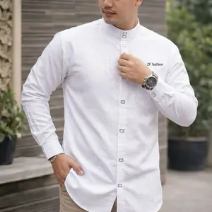 Kemeja Koko Katun Embos Kemko Sultan Pria Modern dan Nyaman untuk Acara Formal dan Santai