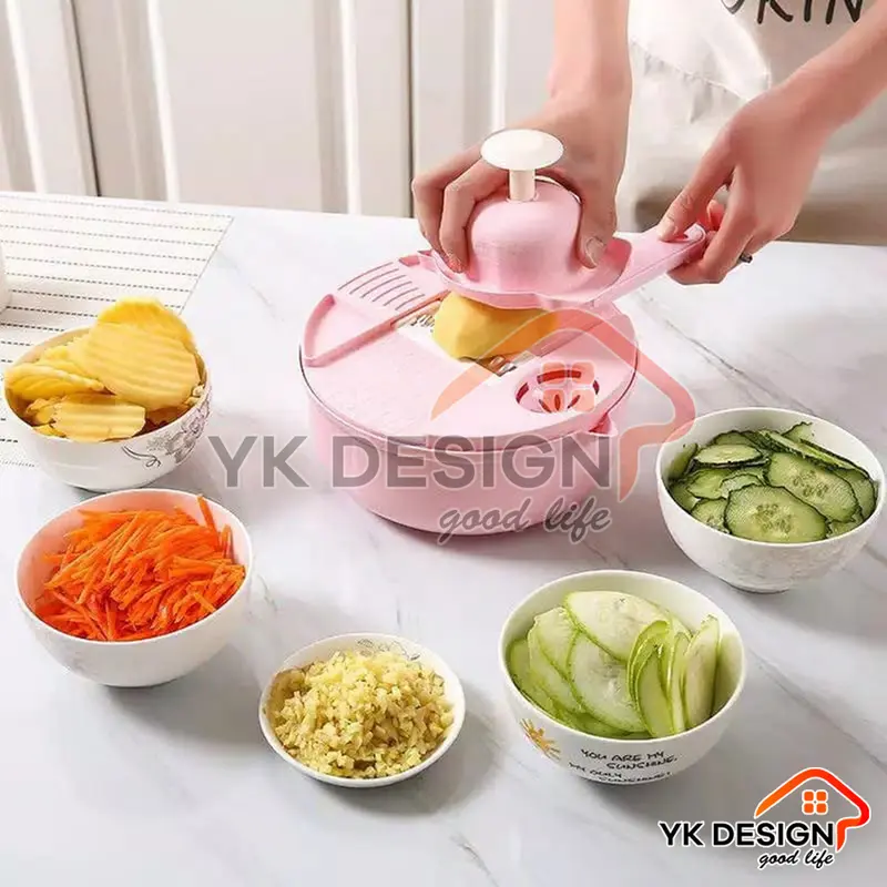 YK DESIGN Alat Potong Kentang Sayur Multifungsi Pengiris Parutan Chopper Kitchen 12 In 1 YK-123 1
