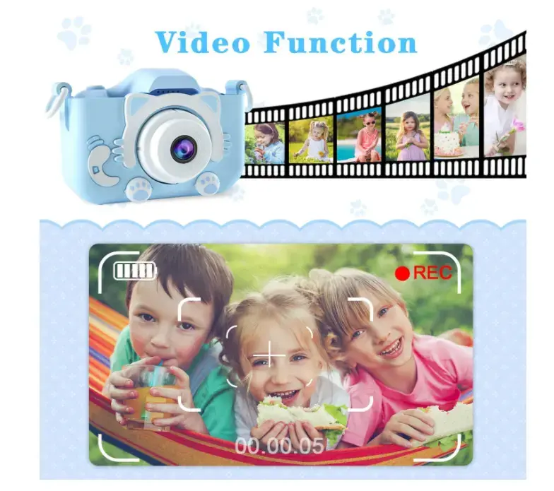 Kamera Digital Mini Kartun Lucu 1080P HD untuk Anak dan Balita - Camera 8