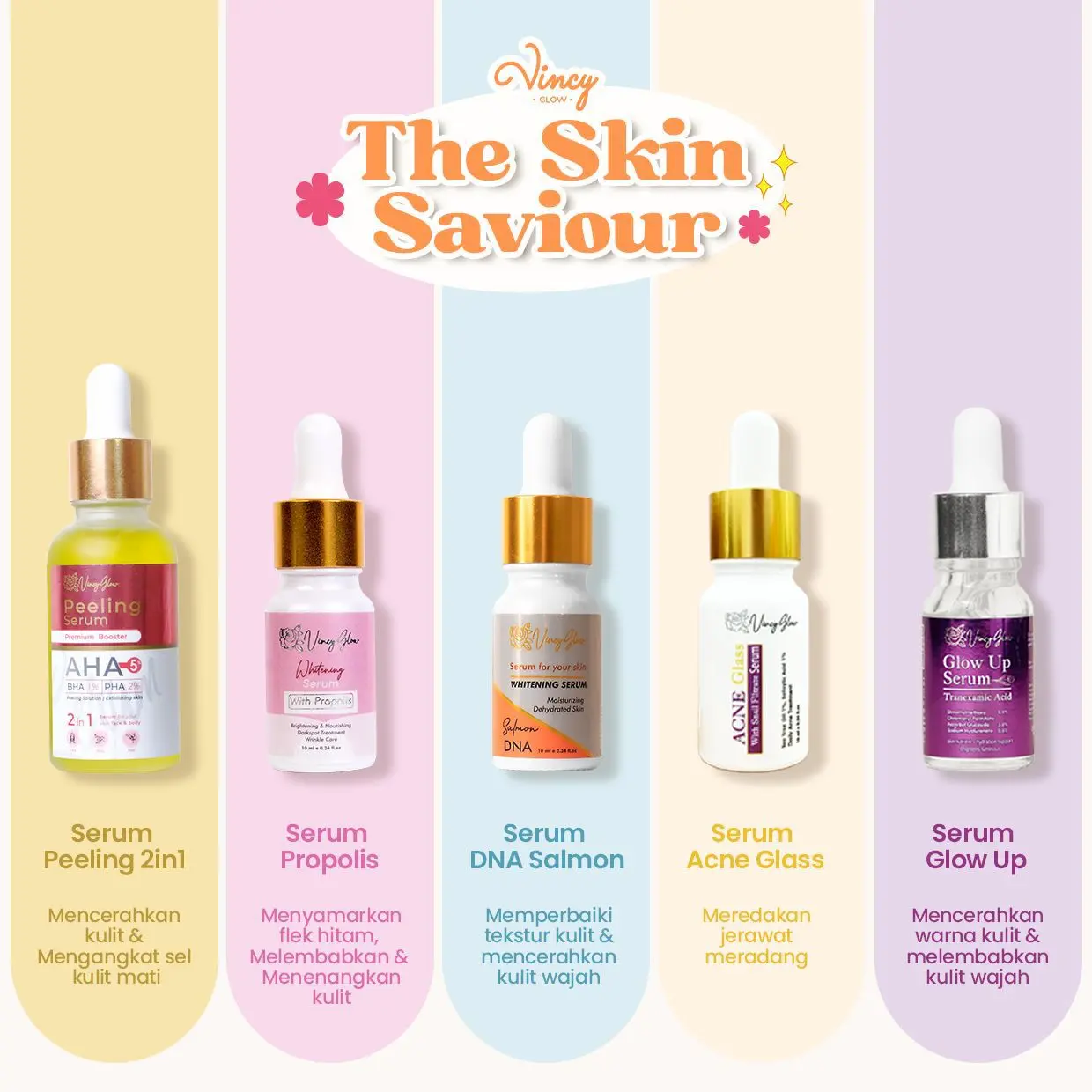 Serum propolis vincy glow bruntusan hitam