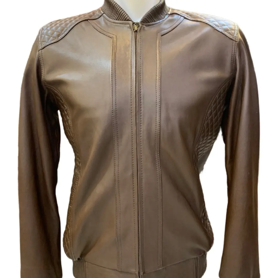 Jaket Kulit Asli model Bomber Kotak2