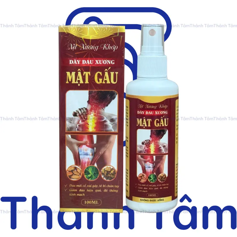 Combo 2 (Đỏ) Dầu thảo dược MẬT GẤU 100 ML Giảm Căng Cơ, Làm Ấm, Thoải Mái Khi Vận Động 1