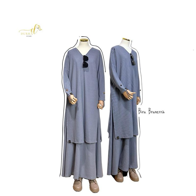 [READY] WAFF LONG TUNIK MUSLIMAH BAHAN WAFFLE PREMIUM 6