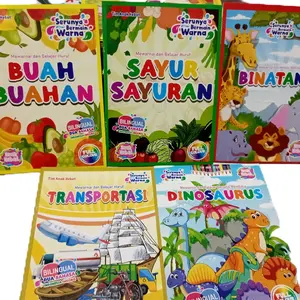 Seri Mewarnai Anak Hebat Buku Edukasi Warna-warni untuk Anak-anak Belajar Huruf dan Gambar