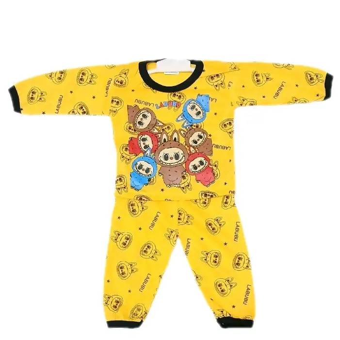 setelan lengan panjang labubu 1-5 tahun murah meriah angel setelan kaos anak laki Fashion Bunda Katun Parsel Perempuan Bayi  Baju Celana 4