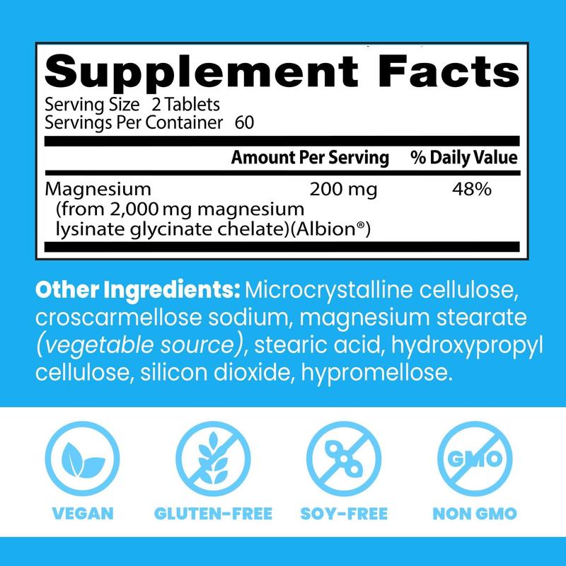 Doctor's Best High Absorption 200 mg Magnesium L-Glycinate 3