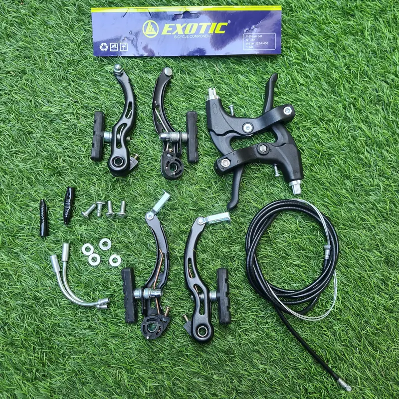 Rem Sepeda Set Rem V Brake  Lengkap Depan +  Belakang + Handle  +  Kabel  +  Rem 3