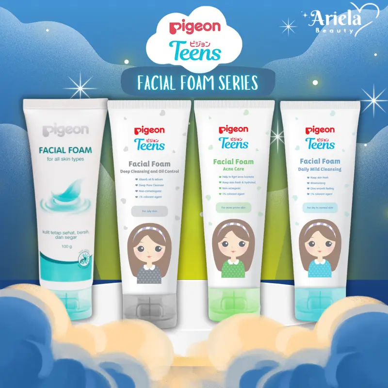 PIGEON Facial Foam Series | For all skin Type | Acne Care | Hydra Squad | Deep Cleansing 0