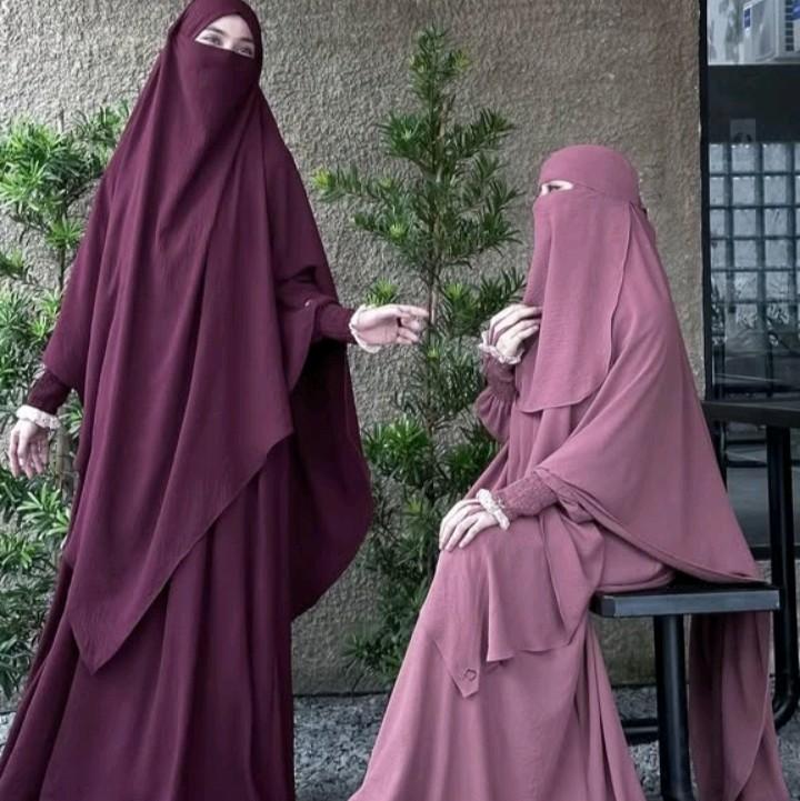 Abaya Zulfia series premium by Mahira Menggunakan Bahan airflow inport premium Tersedia FO dan Basic Non Pad 4