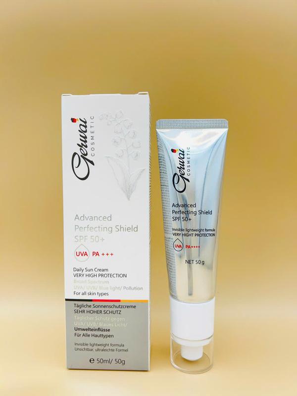 Kem chống nắng da mặt Gerwai SPF 50 PA+++ nâng tone phù hợp cả da đang điều trị 50ml sản xuất Việt Nam.