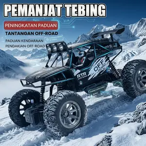Toyslndonesia Mobil Remote Control Alloy Off-Road Car Mainan RC Mobil Climbing Car 2WD Powerful Dengan Lampu