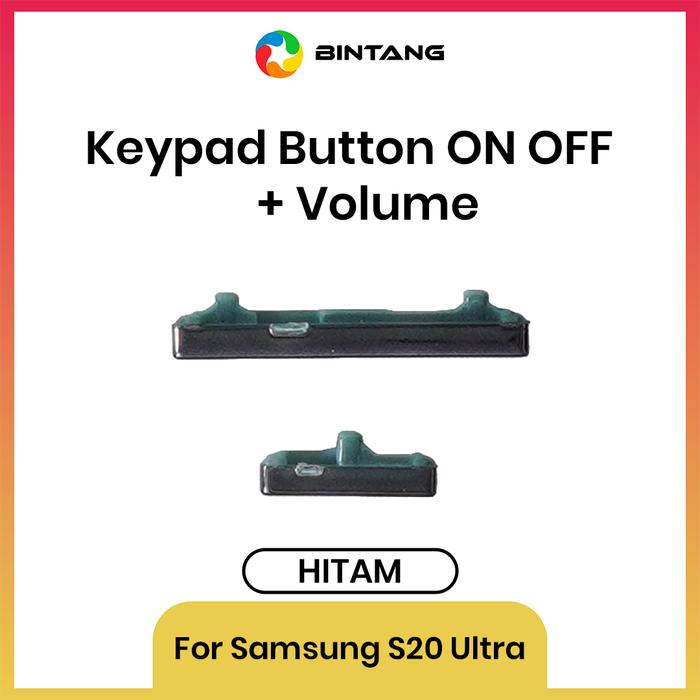 Gambar BINTANG KEYPAD BUTTON / TOMBOL ON OFF + VOLUME HITAM For SAMSUNG S20 ULTRA dari Bintang Official Store Kota Tangerang Tokopedia