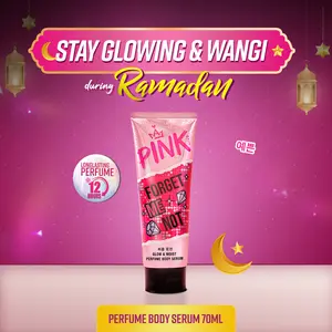Pink Skin Perfume Body Serum 70ml Single Pink Ceramide Lotion Wangi Mencerahkan dan Melembabkan