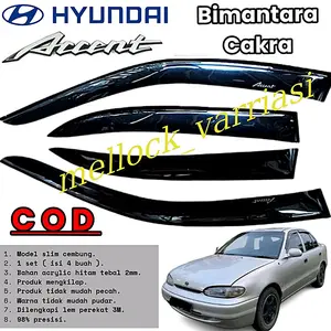 Talang Air Mobil Hyundai Accent Bimantara Cakra Tahun 1996-2001 Model Slim 4 Pintu Car