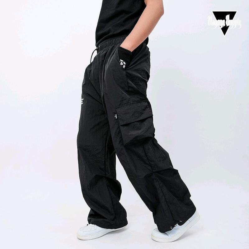 Celana Pendek Pria - Celana Trackpanst Crinkle - Celana Parasut Waterproof - Celana Trackpanst Type 3 Cowok Army 5