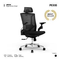 Gambar Pexio Jervis Kursi Kantor Ergonomis Hitam dari Pexio Ergonomic Kota Administrasi Jakarta Barat 1 Tokopedia
