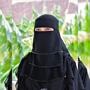 Cadar Bandana 3lapis mutiara Muslim Sifon