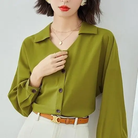 lime atasan kemeja terbaru atasan blouse cantik trendy Baju Wanita Kancing Busui Crinkle Airflow 2