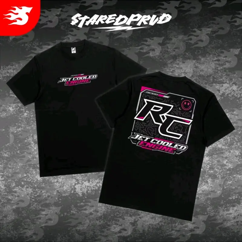 BAJU KAOS DISTRO RC SUZUKI RC JETCOOLED ENGINE KAOS COWOK PRIA DEWASA HITAM PUTIH KAOS REGULER  LENGAN PENDEK KAOS ATASANOBLONG  Cotton Combed 24s Nyaman Keren