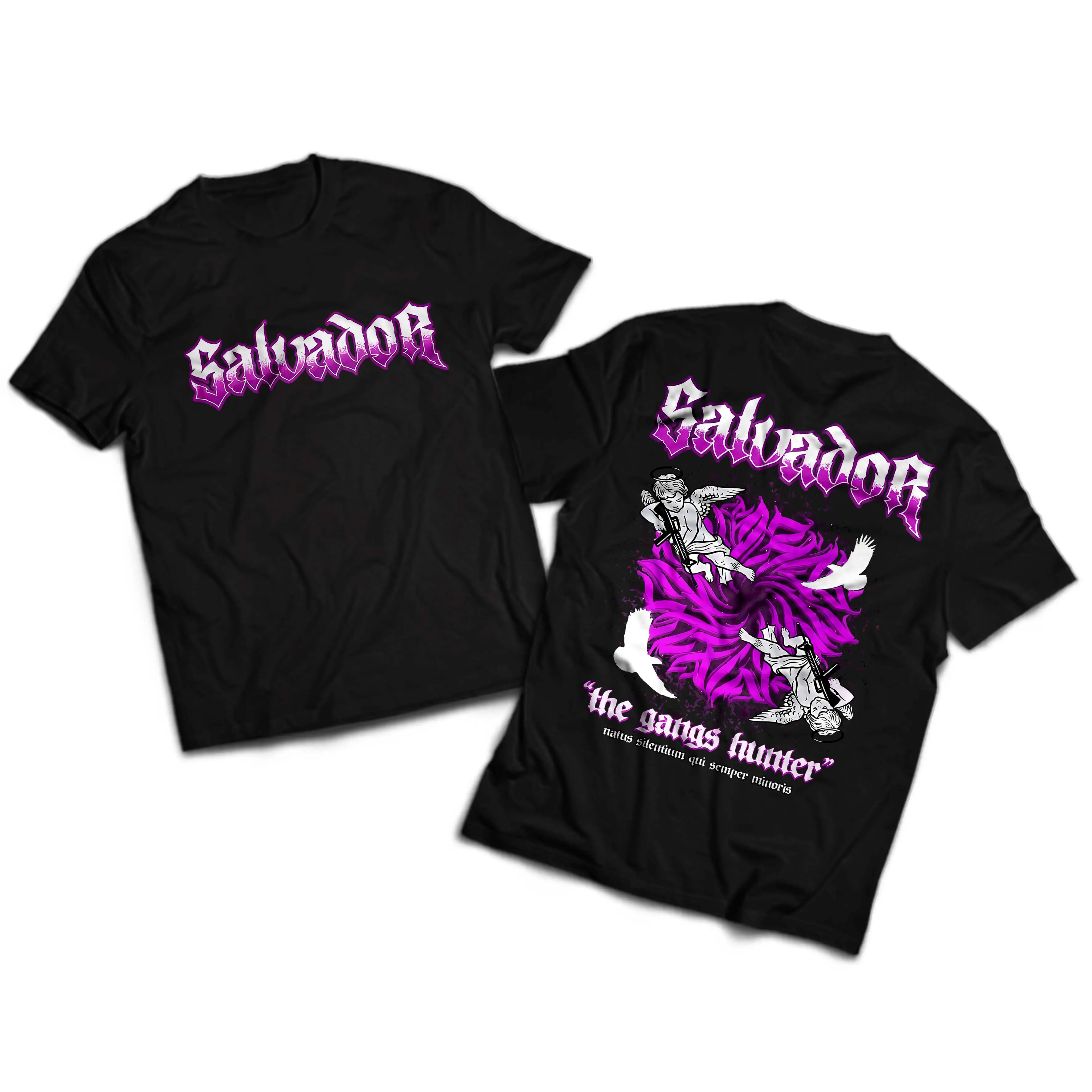 Kaos Salvador Majakartans Of City "The Gangs Hunter" - Baju Distro Netral Salvador Viral The Gangster - Bungkusaja A3359