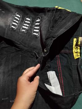 Product Review of SiZE 28-33 [COD+GRATIS ONGKIR]Celana pendek Black viper terbaru motif catur slimfit denim distro santay starboy Jeans Tebal Lembut Stretch Pria Cowok Santai  Keren denim outfit from E**🔥 0