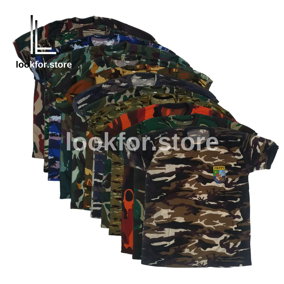 KAOS LORENG DRYFIT | POLYESTER MALVINAS TNI AL AU KOPASUS LEBANON KASAD KKO PP PHASKAS LENGAN TANGAN PENDEK MILITER ARMY TENTARA