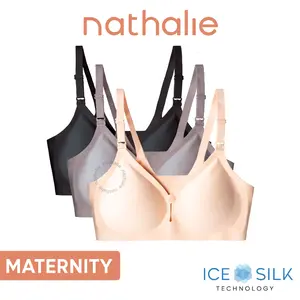 Nathalie Maternity Classic Bra Menyusui Seamless Kancing Depan 1 pcs NTBM 3457