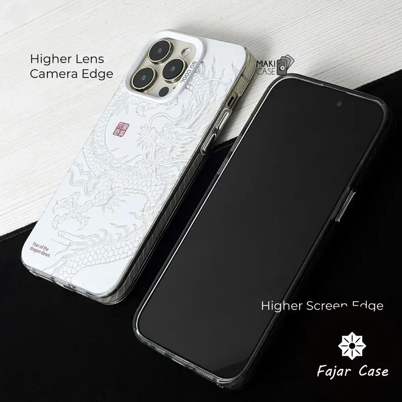 Casing Ponsel IMD Seni Naga Cangkang Keras Matte Premium untuk Iphone 15 Plus 15 15 Pro 15 Pro Max 11 11 Pro Max 7 Plus 12 12 Pro 12 Pro Max 13 13 Pro 14 8 Plus XR X XS 14 Pro XS Max 13 Pro Max 11 Pro 14 Pro Max 14 Plus case 8