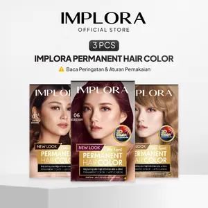 [3 PCS] Implora Permanent Hair Color | Pewarna Rambut