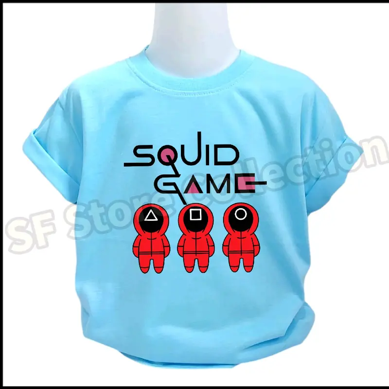 Kaos Anak Perempuan dan Laki Laki Squid Game - Fashion Anak 1