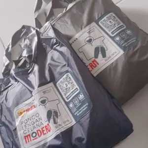 [PAKET HEMAT] JAS HUJAN PONCO CELANA modern DEWASA BAYAR 1 DAPAT 2 PCS ( ibex dan IBex ) warna random
