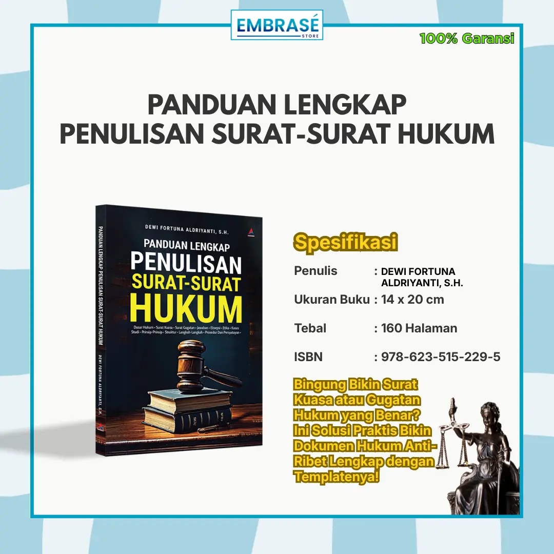 BUKU PANDUAN LENGKAP PENULISAN SURAT-SURAT HUKUM - Embrase